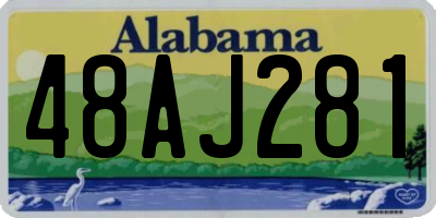 AL license plate 48AJ281