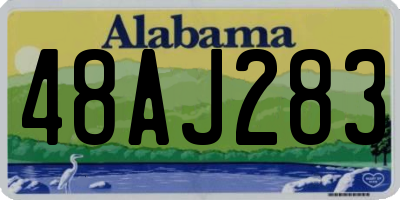AL license plate 48AJ283