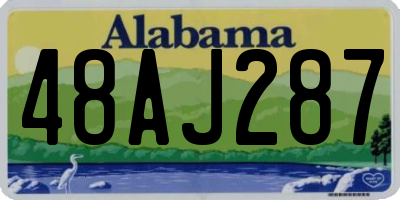 AL license plate 48AJ287