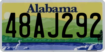 AL license plate 48AJ292