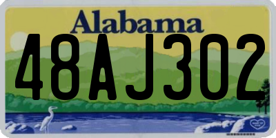 AL license plate 48AJ302