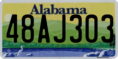 AL license plate 48AJ303