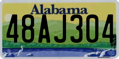 AL license plate 48AJ304