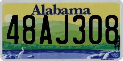 AL license plate 48AJ308