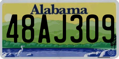 AL license plate 48AJ309