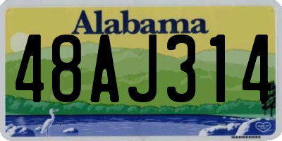 AL license plate 48AJ314