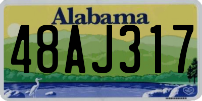 AL license plate 48AJ317