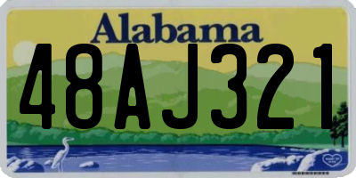 AL license plate 48AJ321