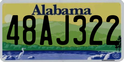 AL license plate 48AJ322
