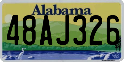 AL license plate 48AJ326