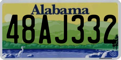 AL license plate 48AJ332
