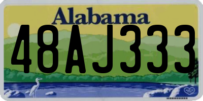 AL license plate 48AJ333