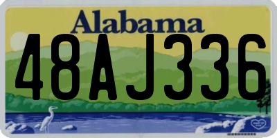 AL license plate 48AJ336