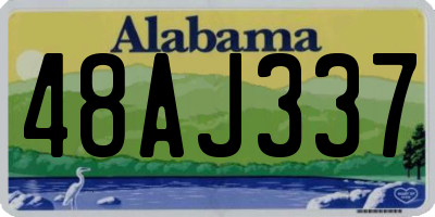 AL license plate 48AJ337