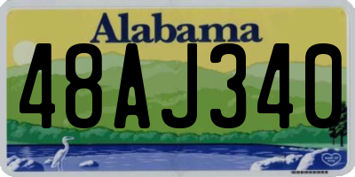 AL license plate 48AJ340