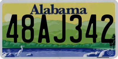 AL license plate 48AJ342