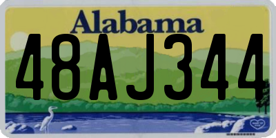AL license plate 48AJ344