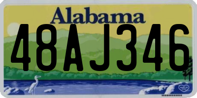 AL license plate 48AJ346