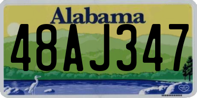AL license plate 48AJ347