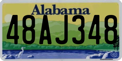 AL license plate 48AJ348