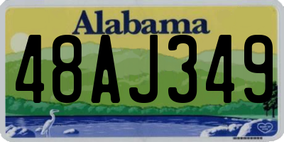 AL license plate 48AJ349