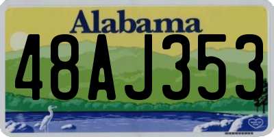 AL license plate 48AJ353
