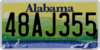 AL license plate 48AJ355