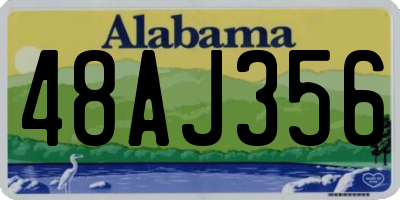 AL license plate 48AJ356