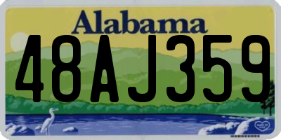 AL license plate 48AJ359