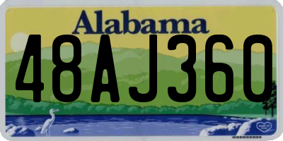 AL license plate 48AJ360