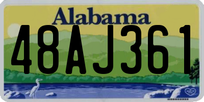 AL license plate 48AJ361