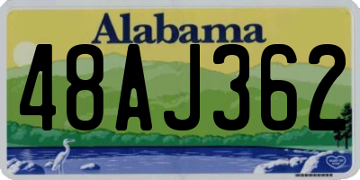 AL license plate 48AJ362