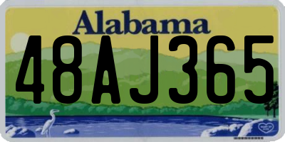 AL license plate 48AJ365