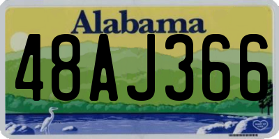 AL license plate 48AJ366