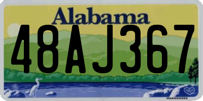 AL license plate 48AJ367