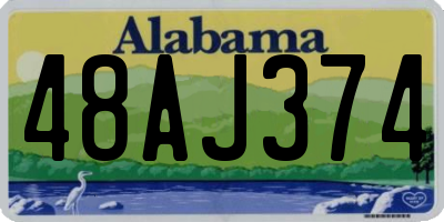 AL license plate 48AJ374