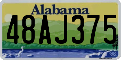 AL license plate 48AJ375