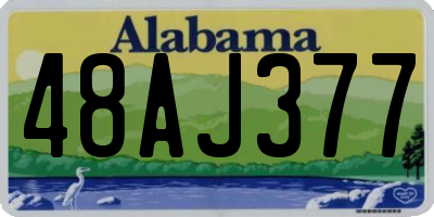 AL license plate 48AJ377