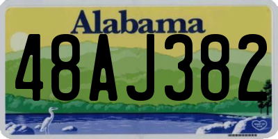 AL license plate 48AJ382