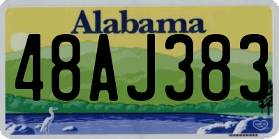 AL license plate 48AJ383