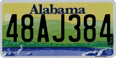 AL license plate 48AJ384
