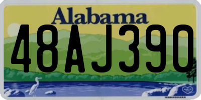 AL license plate 48AJ390
