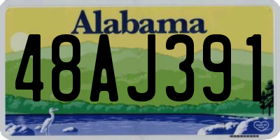 AL license plate 48AJ391