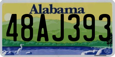 AL license plate 48AJ393
