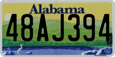 AL license plate 48AJ394