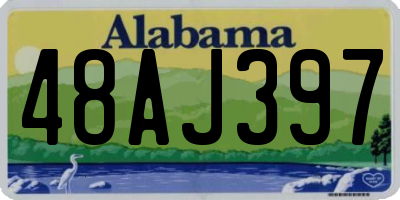 AL license plate 48AJ397