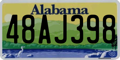 AL license plate 48AJ398