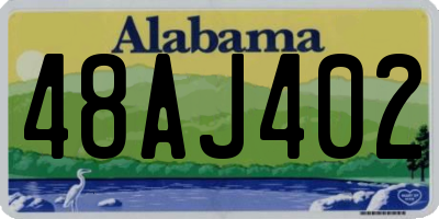 AL license plate 48AJ402