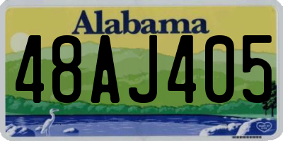 AL license plate 48AJ405