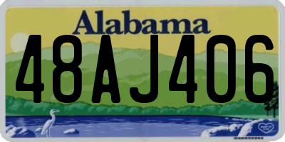 AL license plate 48AJ406